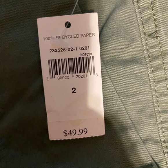 NWT GAP Girlfriend Chino Stretch Mid Rise size 2. - Picture 3 of 3